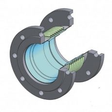 Компенсатор сильфонный осевой фланцевый ST-F 01 c внутренним экраном