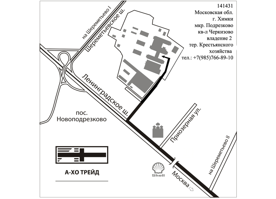 Москва подрезково карта